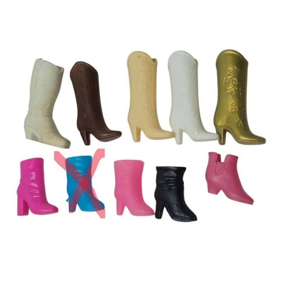 Single Miss-matched Barbie Boots & Booties "Do you Have My Mate?" No Blue Bootie